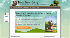 Desktop Screenshot of borderterriersavvy.com