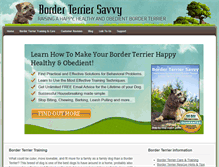 Tablet Screenshot of borderterriersavvy.com